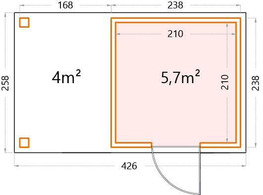 Garden house floor plan