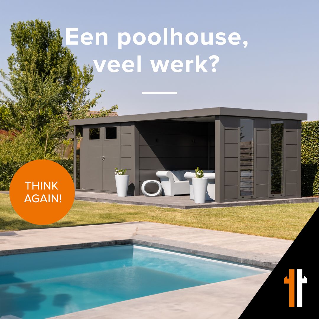 Een poolhouse, veel werk? Think again!